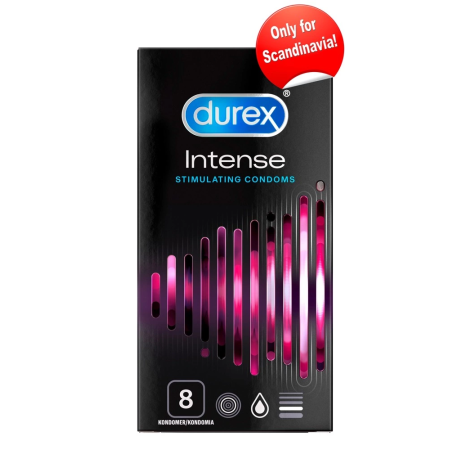 Durex Intense 8 pcs - Textured Condoms with Stimulating Gel