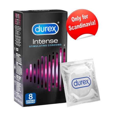 Durex Intense 8 pcs - Textured Condoms with Stimulating Gel
