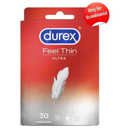 Durex Feel Ultra Thin 30 pcs - Enhanced Comfort & Sensitivity Condoms