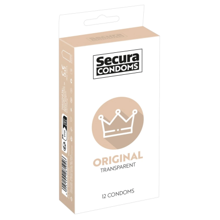 Secura Original 12pcs Intimate Protection Vegan Latex Condoms 52mm