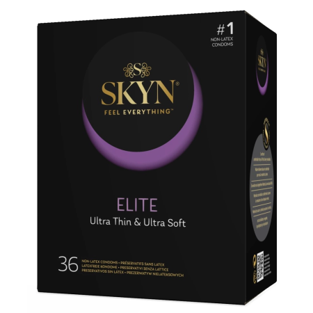 Manix SKYN Elite Ultra-Thin Polyisoprene Condoms 36-Pack Vegan Latex-Free