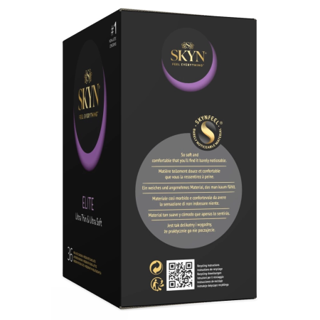 Manix SKYN Elite Ultra-Thin Polyisoprene Condoms 36-Pack Vegan Latex-Free