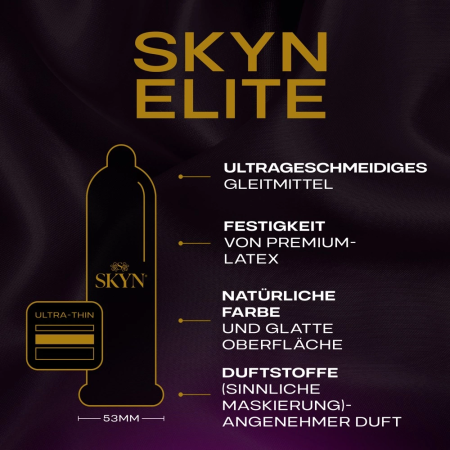 Manix SKYN Elite 20-Pack Ultra-Thin Polyisoprene Vegan Condoms
