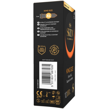 Manix SKYN King Size 10 pcs Large Polyisoprene Vegan Condoms