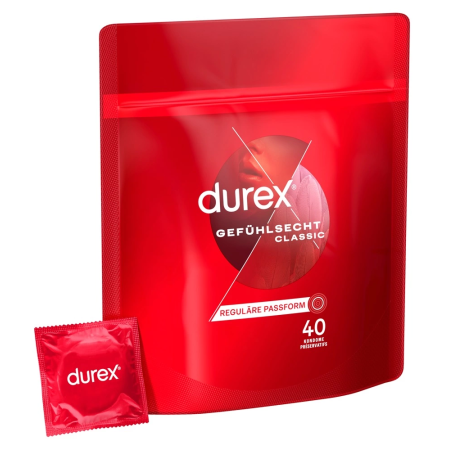 Durex Gefuhlsecht Classic 8 pcs - Ultra-Thin Latex Protection, 56 mm