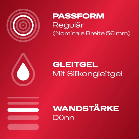 Durex Gefuhlsecht Class 20-Pack - Ultra-Thin Anatomical Condoms