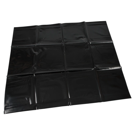 ZADO Black Vinyl Pillowcase 72x77.5 cm - Washable Shiny Cover