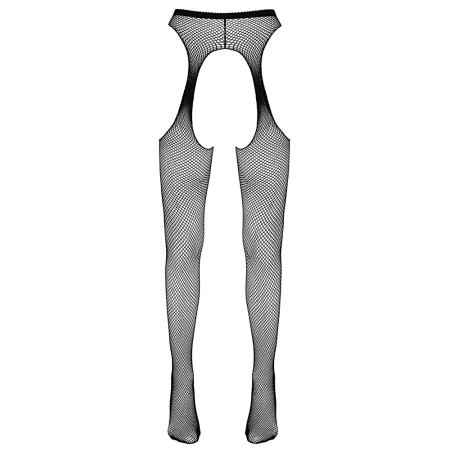 Cottelli Collection Black Suspender-Style Tights S/M Polyamide Net