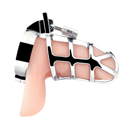 Blueline Enslave Stainless Steel Secure Chastity Cage System