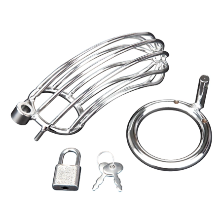 Blueline Prisoner Stainless Steel Chastity Device with Lock System