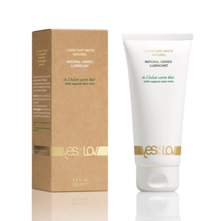 YESforLOV Natural Unisex Lubricant Aloe Vera 100ml Eco-Friendly Tube