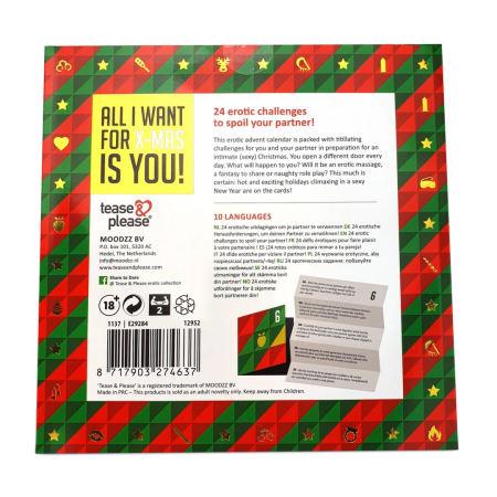 Shots Advent Calendar Multilingual 24 Days Intimate Gift Set