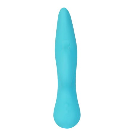 Swan The Kissing Swan Rotating Dual-Action Vibrator Blue Silicone 22cm