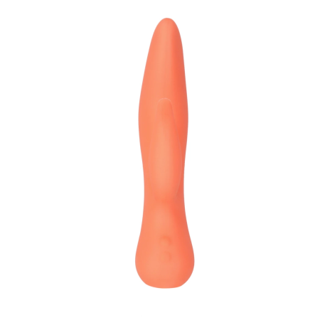 Swan Blossom Rotating & Vibrating Silicone Dual-Action Device Peach