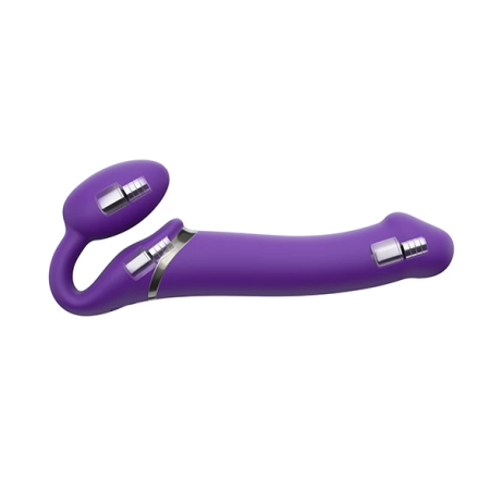 Strap-On-Me Vibrating Bendable System M Purple - 3 Motors, Remote, Silicone