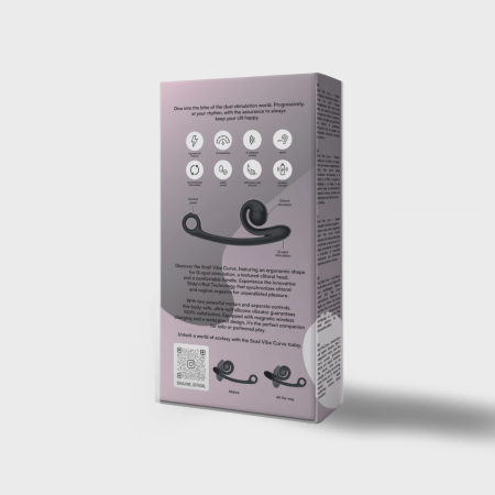 Snail Vibe Curve Black - Dual Motor Silicone Personal Massager