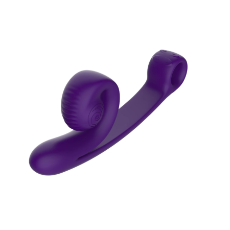 Snail Vibe Curve Dual Motor Silicone Intimate Device Purple