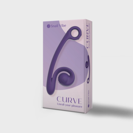 Snail Vibe Curve Dual Motor Silicone Intimate Device Purple