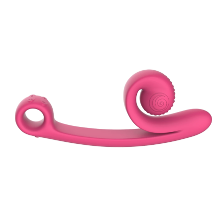 Snail Vibe Curve Intimate Massager Pink Ergonomic Dual Motor Rechargeable