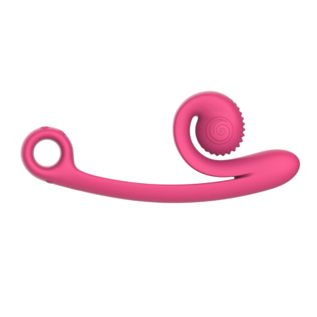 Snail Vibe Curve Intimate Massager Pink Ergonomic Dual Motor Rechargeable