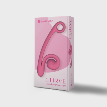 Snail Vibe Curve Intimate Massager Pink Ergonomic Dual Motor Rechargeable