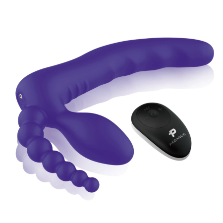 Pegasus 7” Silicone Strapless Dual-Ended System with Remote Control