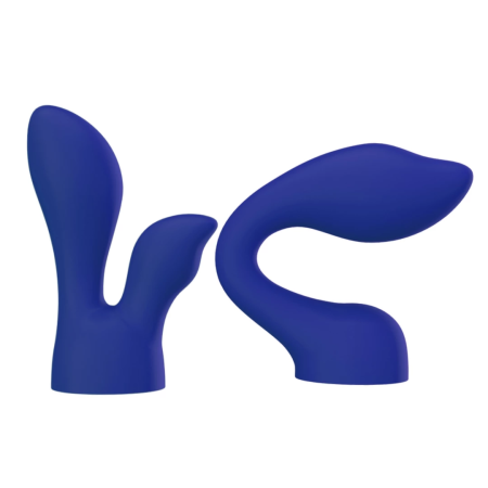 PalmPower PalmSensual Blue Silicone Massager Attachments Set 2pcs