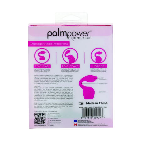 PalmPower Extreme Curl Pink Silicone Attachment Ergonomic Head