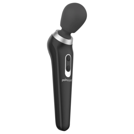 PalmPower Extreme Wand Massager Black - Rechargeable Ergonomic Model