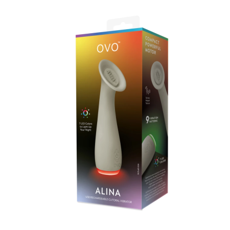 OVO Alina Vibrating Massager 9 Modes Silicone Rechargeable Pink