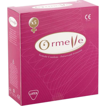 Ormelle Female Protective Barrier 5-Pack, Transparent, Latex, 54 mm