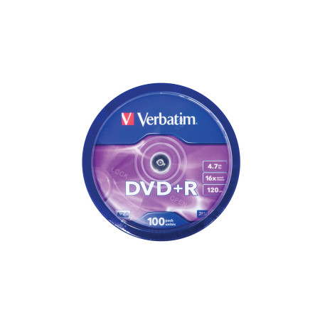 Verbatim DVD+R Matt Silver 4,7 GB 100 vnt