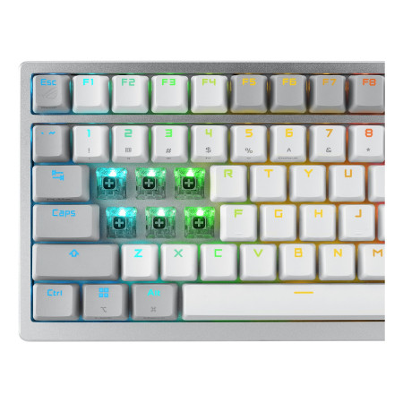 ASUS ROG Azoth klaviatūra Žaidimams USB + RF Wireless + Bluetooth Balta