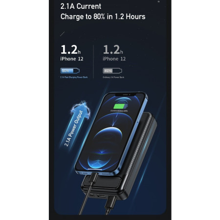 Išorinė baterija Power Bank Awei P6K 20000mAh juoda