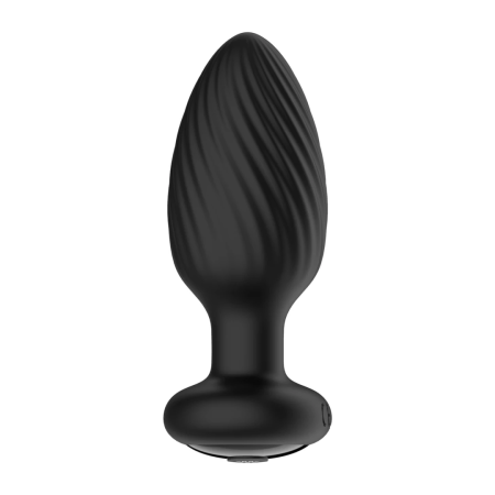 Nexus Tornado Medium Black - Rotating Silicone Plug with Remote Control