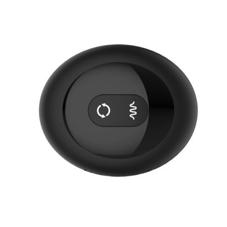 Nexus Tornado Medium Black - Rotating Silicone Plug with Remote Control