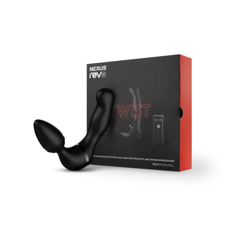 Nexus Revo Twist Black - Dual-Ended Intimate Machine, Rotating & Vibrating