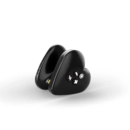 Mystim Heart's Desire e-Stim Lay-On Device Black - 8 Programs, Platinum Silicone