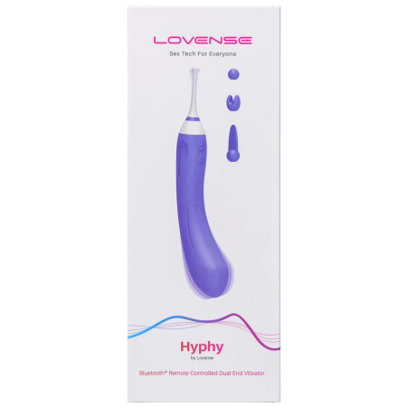 Lovense Hyphy Dual-End Smart Vibrator with App Control, Pink