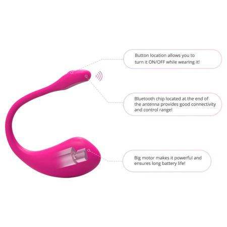 Lovense Lush 2 Wireless Wearable Vibrating Device Pink Bluetooth App