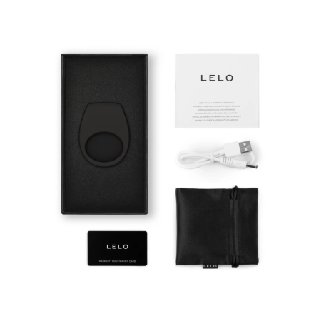 LELO Tor 3 Black - Vibrating Silicone Ring, App-Controlled, Rechargeable
