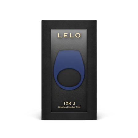 LELO TOR 3 Blue Smart Vibrating Ring, App-Controlled, Silicone, Medium