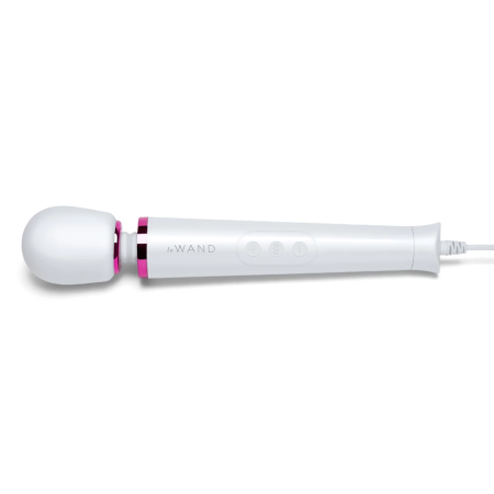 Le Wand Petite Plug-In Vibrating Massager White, 10 Speeds, Corded