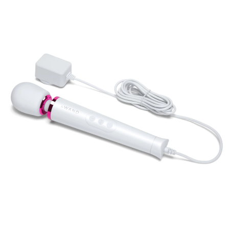 Le Wand Petite Plug-In Vibrating Massager White, 10 Speeds, Corded