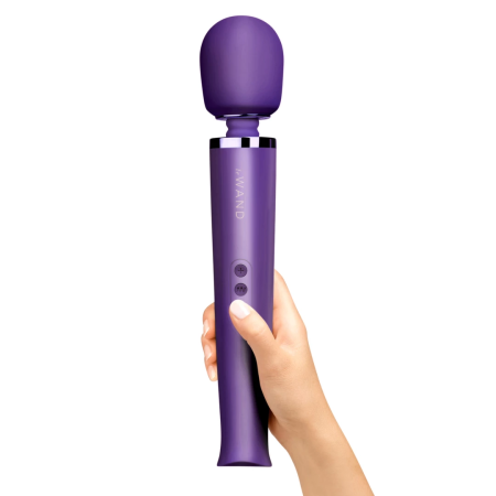 Le Wand Massager Rechargeable Purple - 10 Speeds, 20 Patterns, Flexible Head