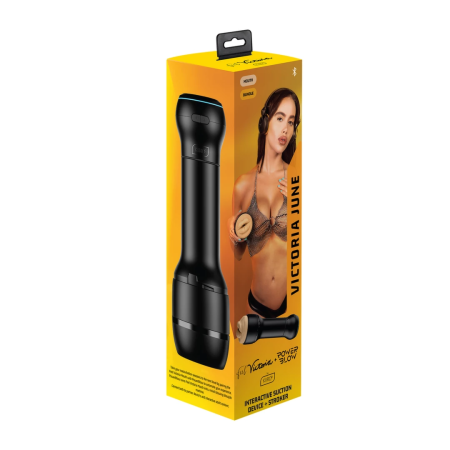 Kiiroo PowerBlow & Feel Victoria June Mouth Interactive Set, 23.5cm