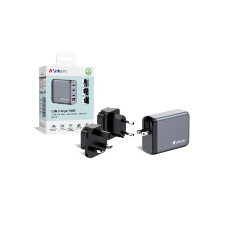 Verbatim GNC-100 Universalus kroviklis Juodas, Pilkas