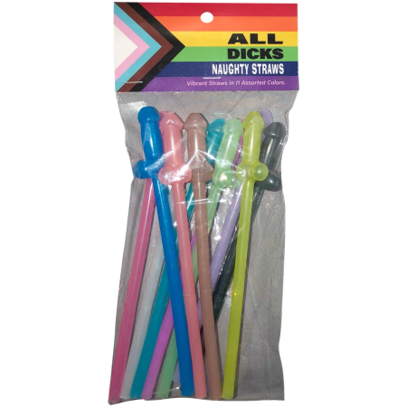 Kheper Games Colorful Party Straws LGBTQ+ Set, 11 Colors