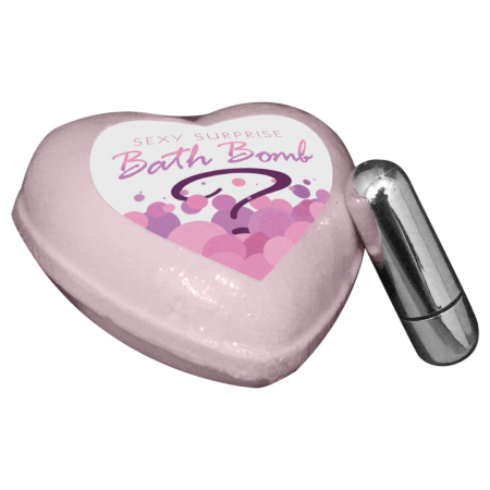 Kheper Games Heart Bath Bomb with Hidden Vibrating Accessory, Pink, 1pc