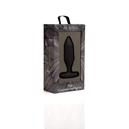Je Joue Onyx Intimate Plug with Remote Control, Weighted Silicone, Black